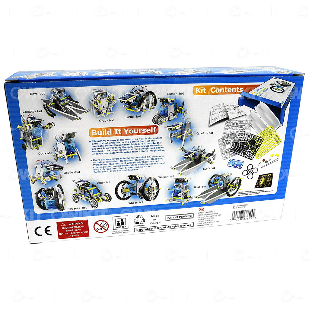 Solar Robot Owi 14 In 1 Educational Solar Robot Kit - siopashop.ie