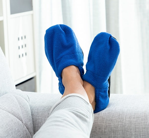 Heated Slippers Microwaveable Heated Slippers - Various Colours - siopashop.ie Blue