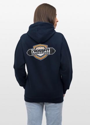 Crossfit Contrast Colour Hoodie - navy/red