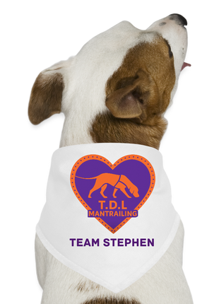TDL Official Dog Bandana - white