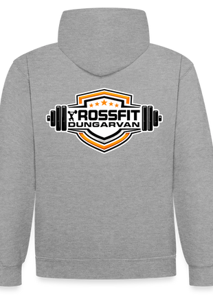 Crossfit Contrast Colour Hoodie - heather grey/navy