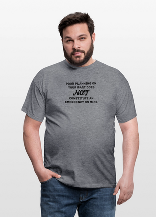 Men's Poor Planning T-Shirt - graphite heather