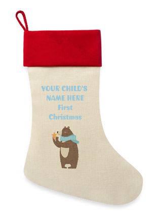 DESIGN IT YOURSELF Baby's First Stocking - natural/classic red 