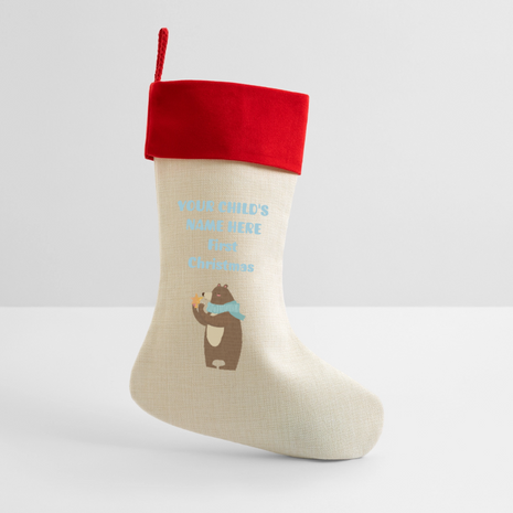 DESIGN IT YOURSELF Baby's First Stocking - natural/classic red 