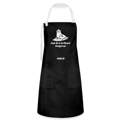 SOAS Artisan Apron - black/white