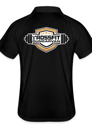 Men's Crossfit Sports Polo - black/white