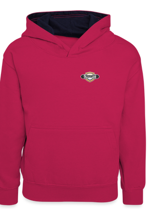 Crossfit Teen Contrast Hoodie - pink/navy