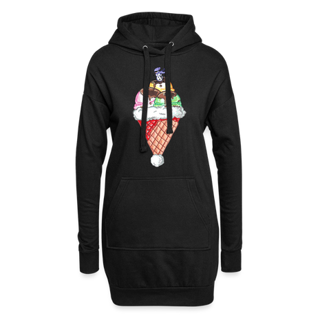 Original Design Hoodie Dress - black