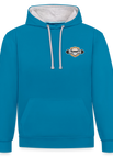 peacock blue/heather grey / S