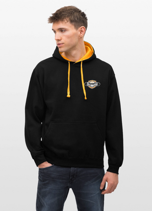 Crossfit Contrast Colour Hoodie - black/gold