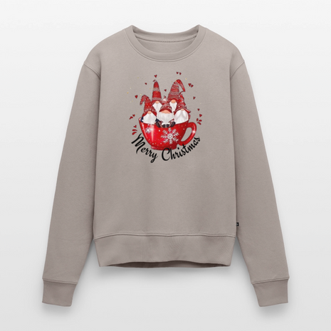 Women’s Christmas Gnomes Premium Sweatshirt - taupe