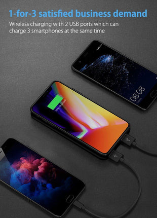 Wireless Charger Wireless Charger for all Qi Smart Devices - Black - siopashop.ie