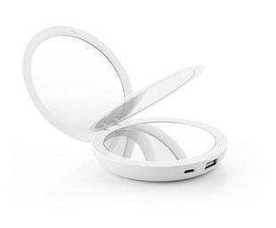 3 in 1 Pocket Mirror Pocket Mirror, Power Bank with Light - siopashop.ie