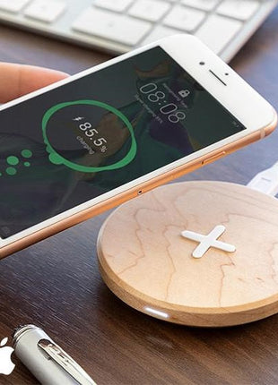 Wireless Charger Wireless Wooden Fast Charger - Various Colours - siopashop.ie