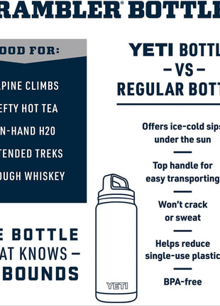 YETI 26oz Rambler Bottle Chug with Customisation