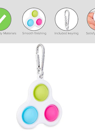 Poppit Fidget Toy Simple Dimples Poppit Bubble Fidget Keyrings - siopashop.ie