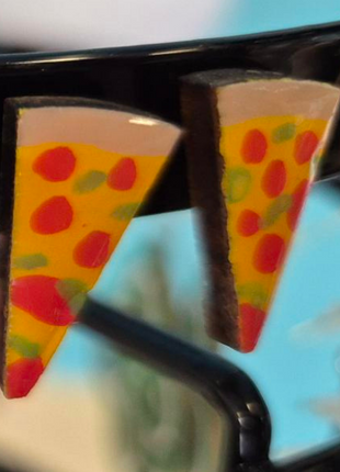 Handcrafted Pizza Stud Earrings