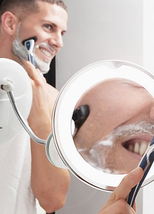Flexible Mirror Magnifying Flexible Mirror with Suction Cup - siopashop.ie