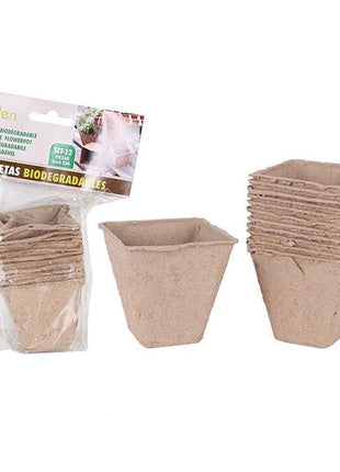Bio Plant Pots 12 Pack Biodegradable Plant Pots - Buy 2 get 1 Free - siopashop.ie