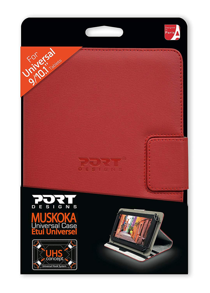 Tablet Case Port Designs 10.1" Flip Case - Red - siopashop.ie