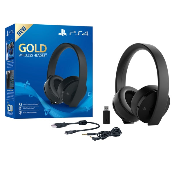 PS4 Headphones Sony Gold Wireless Headset - siopashop.ie