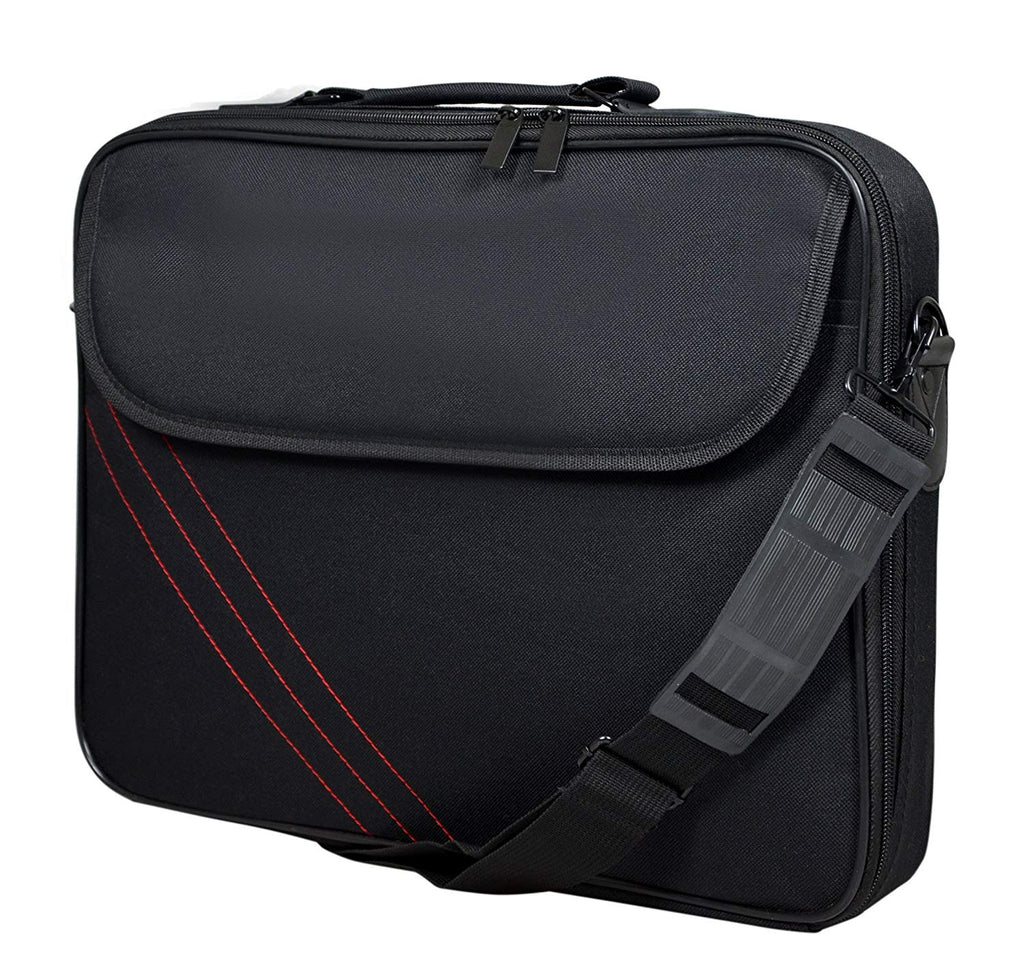 Laptop Bag Port Designs 15.6" Briefcase - Black/Red - siopashop.ie