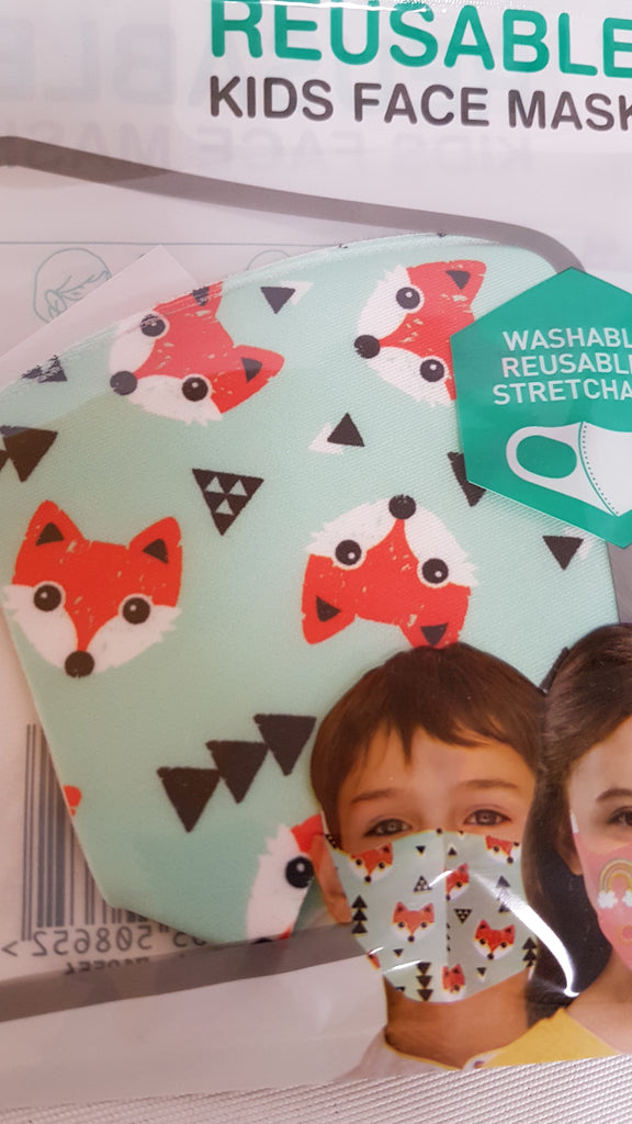 Kids Face Mask Kids Reusable Face Masks - siopashop.ie Fox