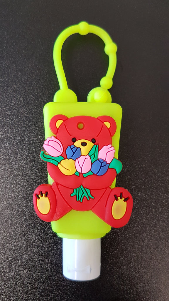 Kids Sanitiser Case Kids Hand Sanitiser with Silicone Case - siopashop.ie Flowers Teddy