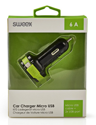 Car Charger Fast Car Charger 3-Outputs - Various Styles/Colours - siopashop.ie Micro USB