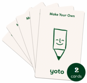 Blank Yoto Cards Yoto Blank Make Your Own Cards - 2 Pack - siopashop.ie