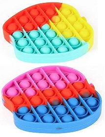 Poppit Fidget Toy TikTok Push Poppit Bubble Fidget Toy - Various Styles - siopashop.ie Apple Multicolour (RGY)