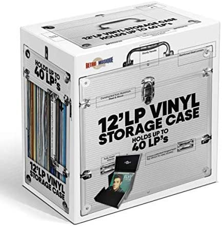 Vinyl Case 12" Aluminium Vinyl Storage Case with Unique Folding Front Flap - siopashop.ie