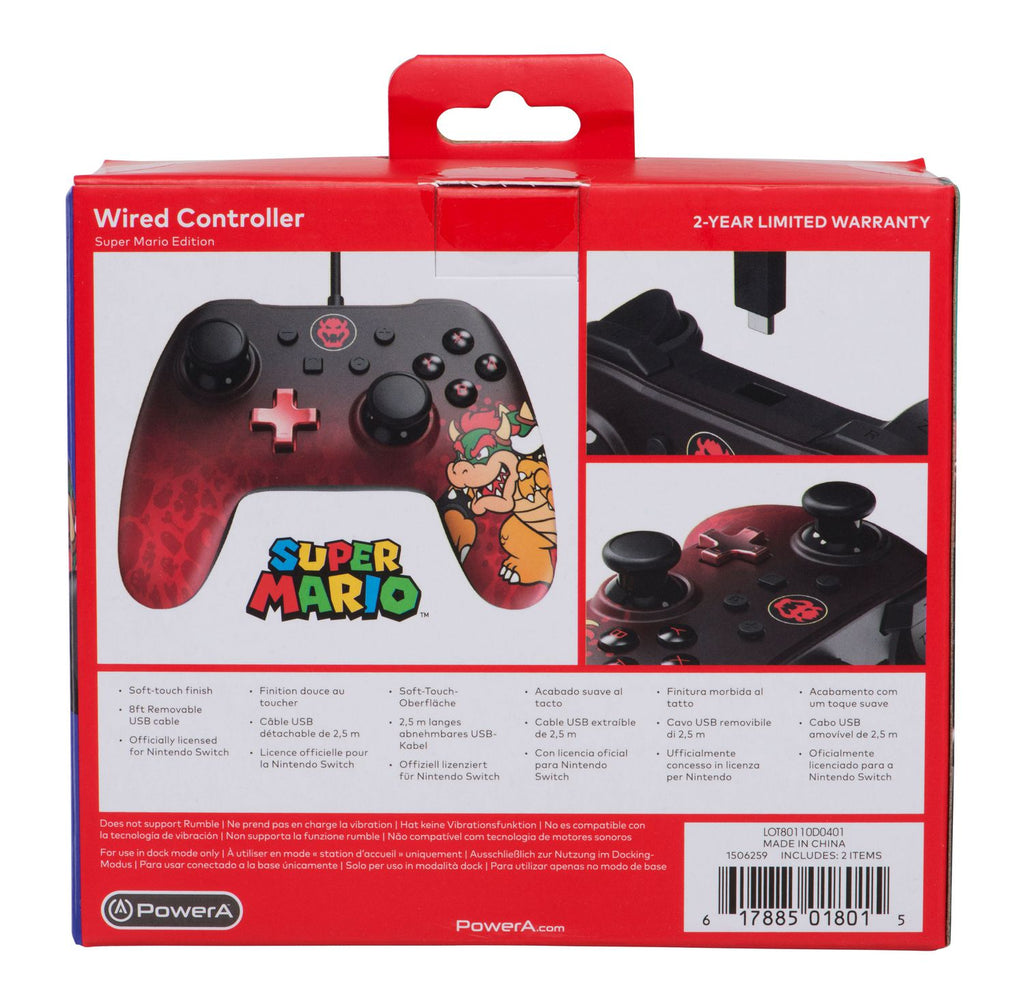 Nintendo Switch Controller Wired Controller for Nintendo Switch - Bowser - siopashop.ie