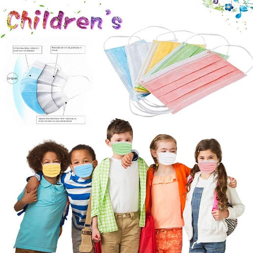 Kids Face Mask Kids Disposable Breathable Face Masks - 5 Pack - siopashop.ie