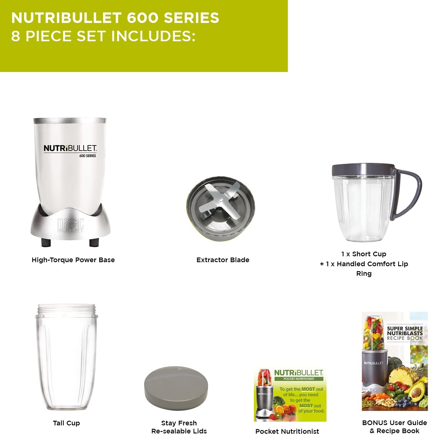 Buy Nutribullet 600 8-piece Blender - SIOPASHOP –
