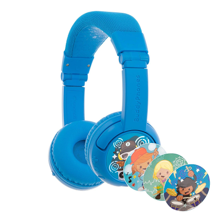 Kids Headphones Buddyphones Play Plus Kids Headphones - siopashop.ie Cool Blue