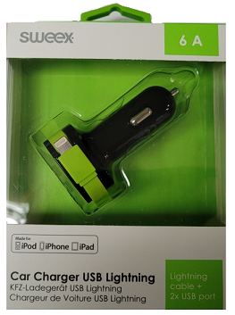 Car Charger Fast Car Charger 3-Outputs - Various Styles/Colours - siopashop.ie Apple Black