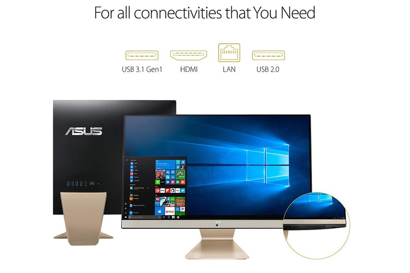 Asus AIO Asus Vivo 24" FHD All in One PC - Gold - siopashop.ie