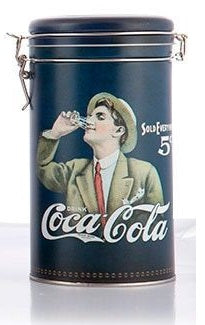 Retro Coca Cola Tin Tall Coca Cola Retro Tin - siopashop.ie