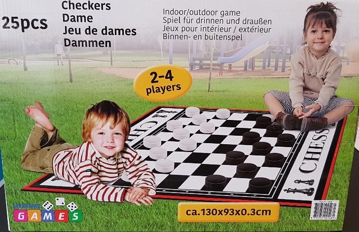 Floor Games Indoor/Outdoor Floor Games - siopashop.ie Checkers/Draughts