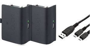 XBox Battery Pack XBox One Twin Rechargeable Battery Packs - Black - siopashop.ie