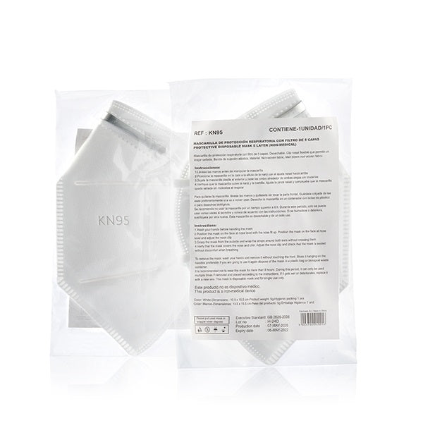 Face Masks Certified KN95 5 Layer Self Filtering Mask - 2 Pack - siopashop.ie