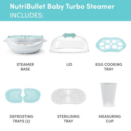 Baby Steamer Nutribullet Baby Turbo Steamer and Steriliser - siopashop.ie
